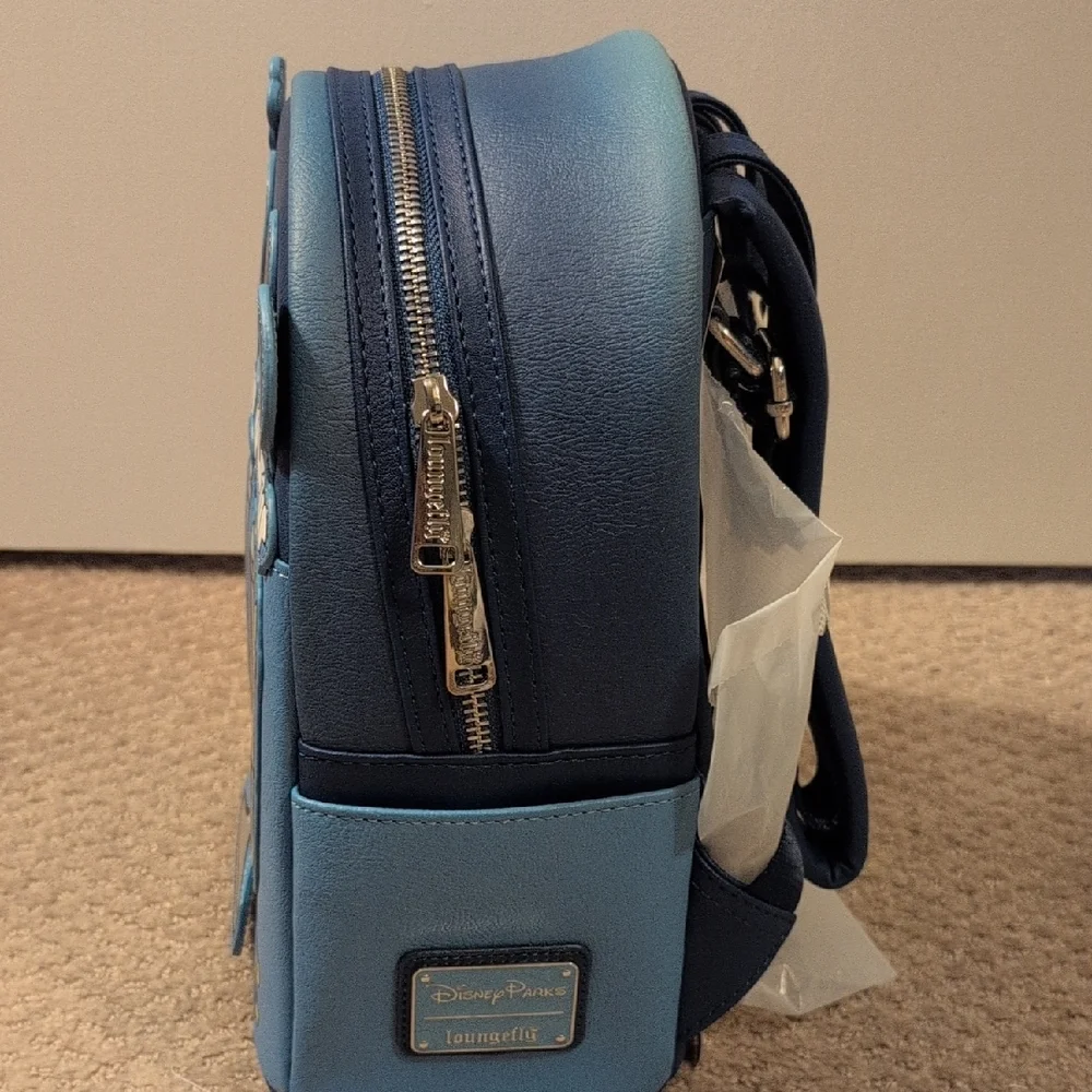 Loungefly Disney Parks Mickey And Minnie Light Up Hanukkah Mini Backpack & Ears